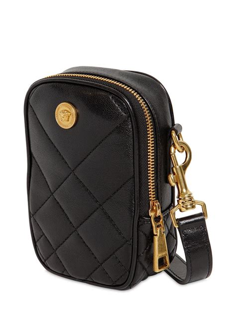 versace mini leather crossbody bag|Versace shoulder bag sale.